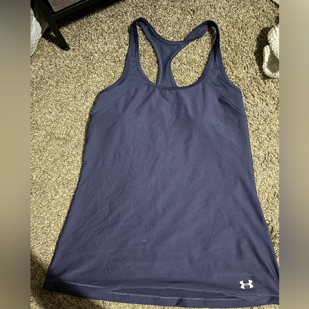 Under Armour Blue Fitted Tank Top